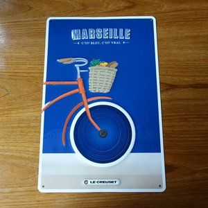 Limited edition rare Le Creuset Sign Advertising - Marseille bike